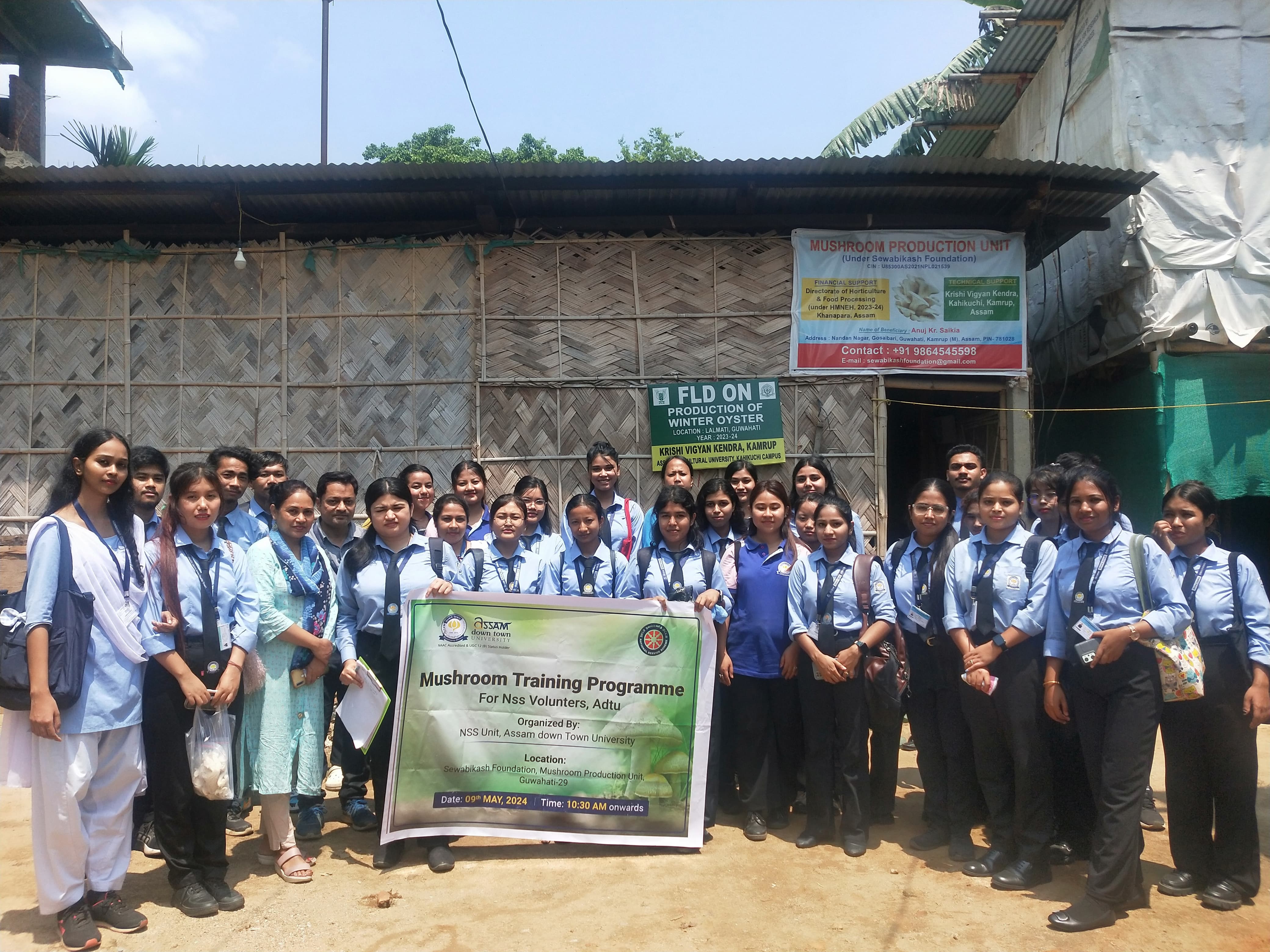 Mushroom Training for NSS Volunteers, ADTU