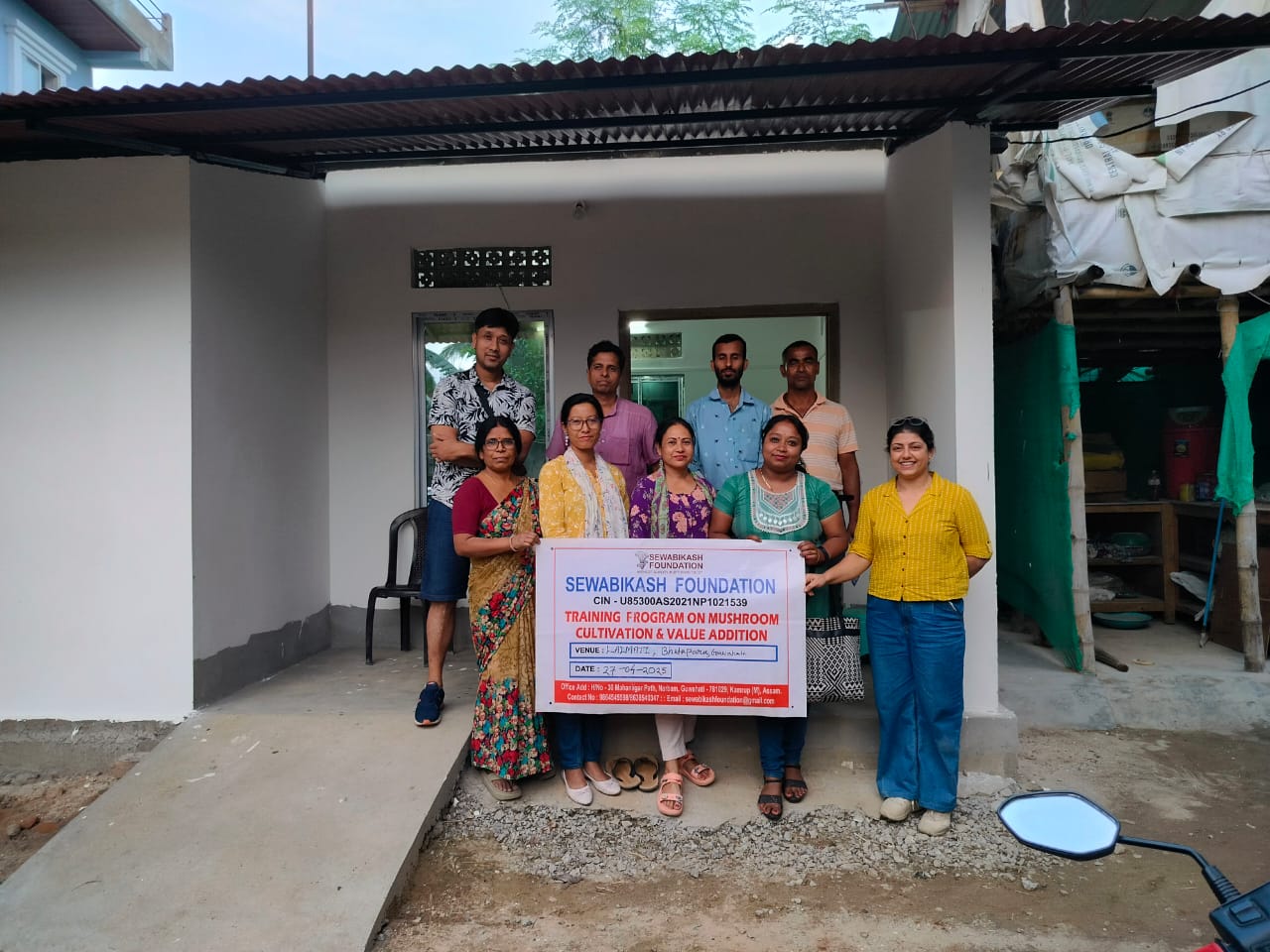 Sewabikash Foundation mushroom cultivation training programme